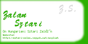 zalan sztari business card